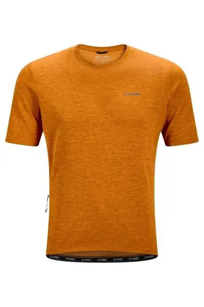 Cube Gravel Fahrrad Trikot kurz mustard orange 2026 - Größe: M (46/48)