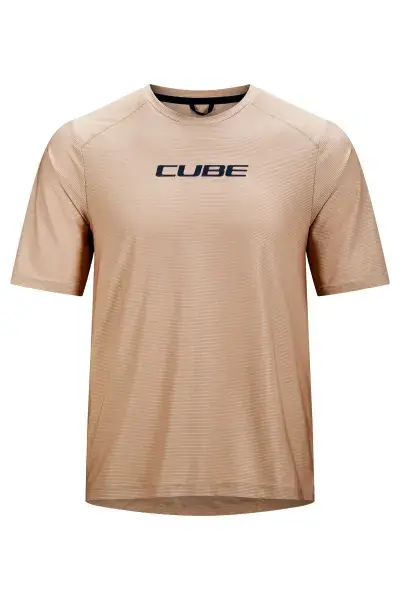 Cube Tech Fahrrad Trikot kurz beige 2026 - Größe: XS (42/44)