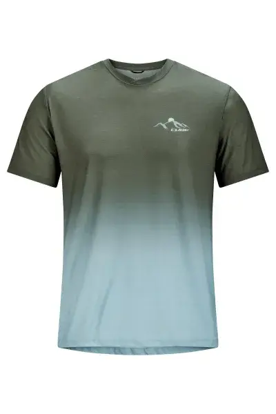 Cube Soft Touch MTB Trikot kurz olive grün/sandfarben 2026 - Größe: XS (42/44)