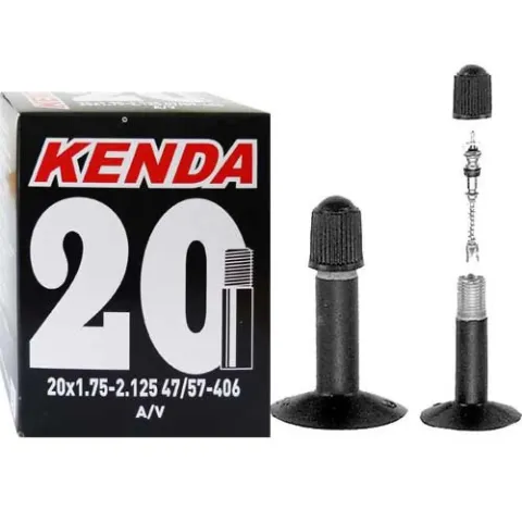 Kenda Fahrradschlauch 20x1.75-2.125 AV35 47-57/406 ETRTO 516307  hochwertiger Butyl-Gummi,…