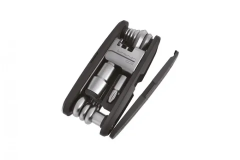 Birzman Diversity 17 Multi-Tool mit 17 Werkzeugen und CO2-Adapter schwarz silber