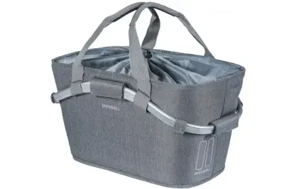 Basil Gepäckträgerkorb 2Day Carry All MIK 2.0 Gepäckträgerkorb 22 Liter - grau - abnehmbar mit…