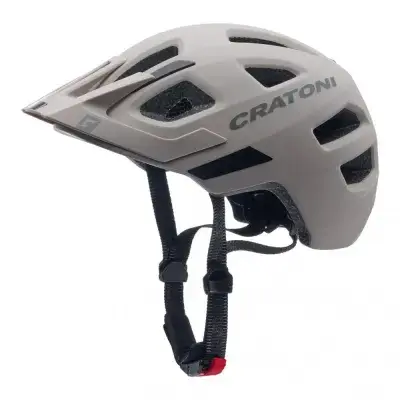 Cratoni Maxster Pro Kinder-Fahrradhelm 51-56 cm Sand Matt mit Rücklicht
