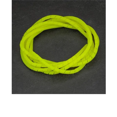 capgo BL Spiralschlauch 4,8/6 mm 2 m Neon Gelb - Kabelschutz und Bündelung