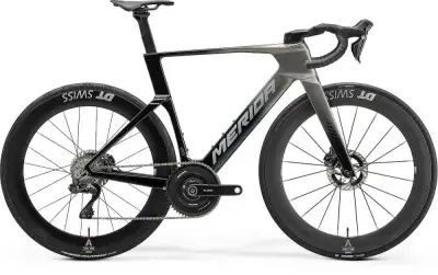 MERIDA REACTO ONE Aero-Rennrad Carbon Dura-Ace Di2 XXS Slate Grey Black