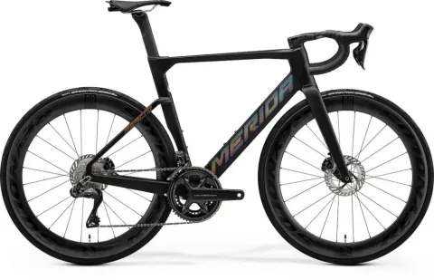 MERIDA REACTO 8000 Carbon Aero-Rennrad Ultegra Di2 Größe L Silk Black/Dark Silver