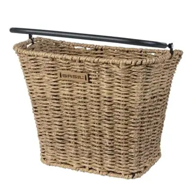 Basil Vorderradkorb Bremen, Rattan Look KF Braun Modell 2026