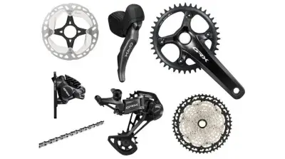 Shimano GRX RX820 Komplettgruppe 1x12-fach 40 Zähne - 165mm (BULK)