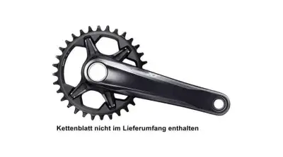 Shimano DEORE XT FC-M8120-1 Kurbelgarnitur 1x12-fach 180mm (ohne Kettenblatt) schwarz