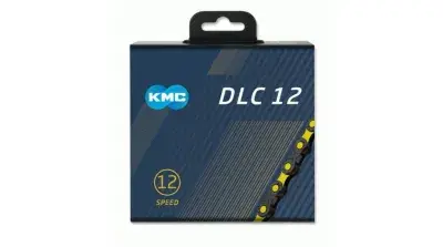 KMC DLC12 Kette 12-fach 126-Glieder - Gelb, Schwarz