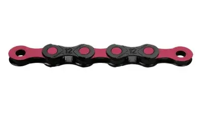 KMC DLC12 Kette 12-fach 126-Glieder - Pink, Schwarz