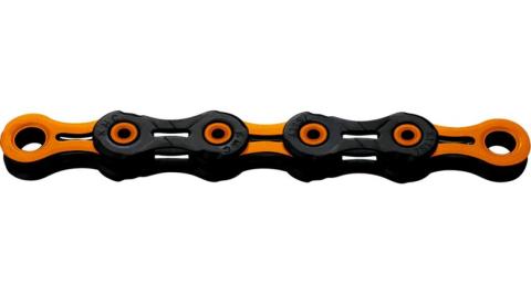 KMC DLC11 Kette 11-fach - 118-Glieder black/orange