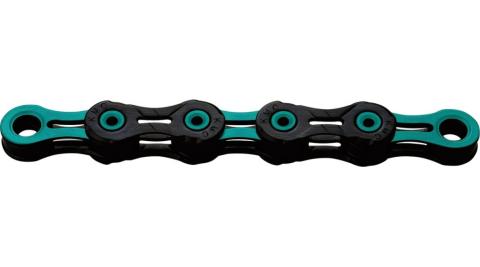 KMC DLC11 Kette 11-fach - 118-Glieder black/celeste