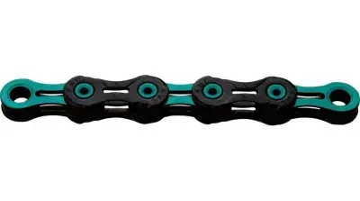 KMC DLC11 Kette 11-fach - 118-Glieder black/celeste