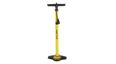 Beto Steel Standpumpe mit Doppelkopf gelb/schwarz