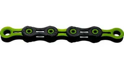 KMC DLC11 Kette 11-fach - 118-Glieder black/green