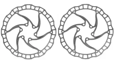 Ashima ARO-08 Bremsscheibe 6-Loch 203mm silver - (2er-Pack)