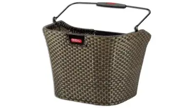 Rixen & Kaul KLICKfix Structura Fahrradkorb 35x26x25cm bronze