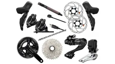 Shimano 105 Di2 R7170 Gruppe 50/34 Zähne - 172.5mm 11-34 Zähne 160/160mm (BULK)