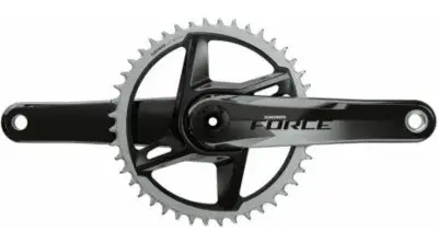 SRAM Force1 Kurbelgarnitur 1x12 DUB 8-Loch Direct Mount 172.5mm 42 Zähne black (BULK)