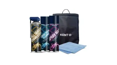 KENT Carepack 2 mit All Season Chain Lube, Microfasertuch, Drivetrain Cleaner, Spray Wax, KENT…