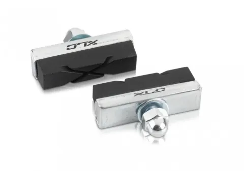 XLC BS-C04 Universal-Bremsschuhe 40 mm - Schwarz/Silber - 4er Set