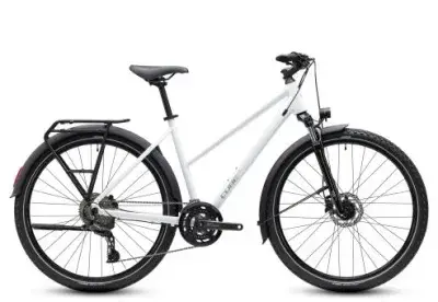Cube Nature Pro FE Trapez 2027 | metallicwhite´n´reflex | 54 cm | Trekkingräder