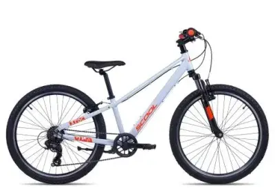 SCool Xroc Pro 24-K7 | sky grey/neon orange | 30 cm | Fahrräder