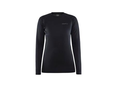 Craft Core Warm Baselayer LS Tee Wms | schwarz/grau | S | Fahrradbekleidung