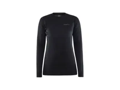 Craft Core Warm Baselayer LS Tee Wms | schwarz/grau | S | Fahrradbekleidung
