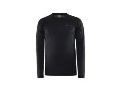 Craft Core Warm Baselayer LS Tee M | schwarz/grau | XXL | Fahrradbekleidung