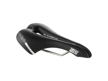 Selle Italia Diva Gel TI 316 Superflow Sattel | schwarz/grau | 15,2 cm | Fahrradteile