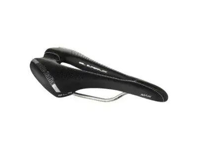 Selle Italia Max SLR Gel TI316 Superflow Sattel | schwarz/grau | 14,5 cm | Fahrradteile
