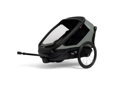 Hamax Outback NEXT Kinderanhänger 2 Kinder | grün | 2 Kinder | Ausruestung
