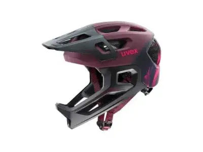 Uvex React Junior Fullface Helm | violett/rosa | 52-56 cm | Fahrradbekleidung