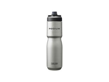 CamelBak Podium Insulated Steel 650 ml Trinkflasche | schwarz/grau | 0,65 Liter | Fahrradteile