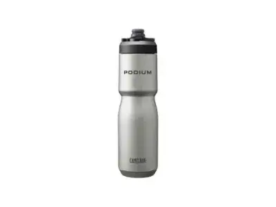 CamelBak Podium Insulated Steel 650 ml Trinkflasche | schwarz/grau | 0,65 Liter | Fahrradteile