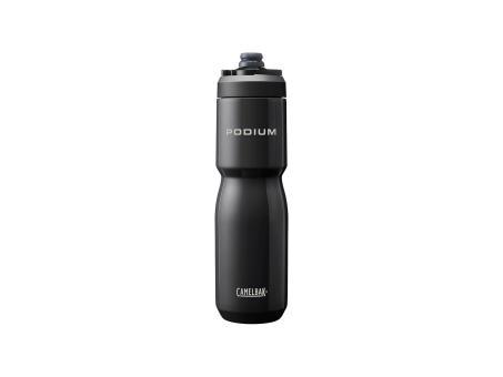 CamelBak Podium Insulated Steel 650 ml Trinkflasche | schwarz/grau | 0,65 Liter | Fahrradteile