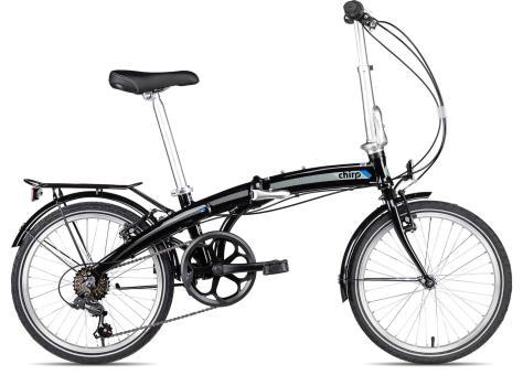 Chirp Dolphin 6 | black/grey/silver | unisize | Falträder