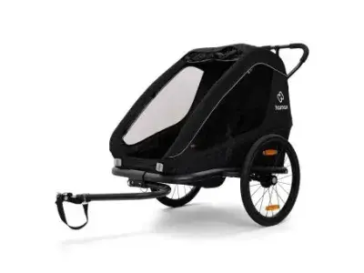 Hamax Traveller Kinderanhänger | schwarz/grau | 2 Kinder | Ausruestung