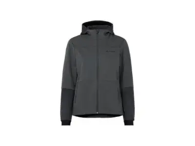 Vaude Qimsa Hooded Softshell Jacket WMS | schwarz/grau | 40 | Fahrradbekleidung