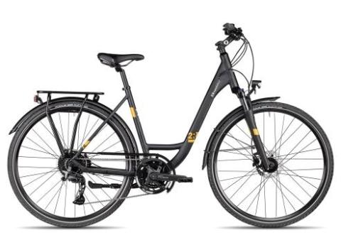 2R Manufaktur TRS FOUR Wave | black matt/orange grey matt | 51 cm | Trekkingräder