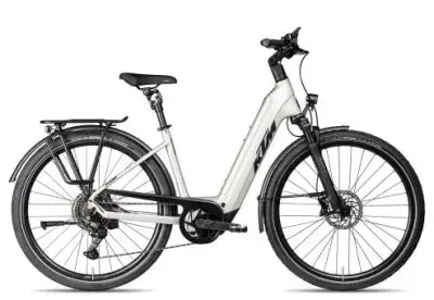 KTM Macina Magic Pro Wave 2026 | dew silver matt/black orange | 51 cm | E-Trekkingräder