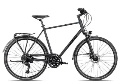 KTM Valencia Street 2025 | metallic black matt/black blue | 56 cm | Trekkingräder