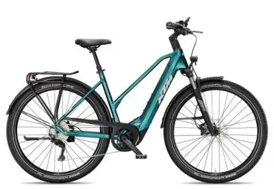 KTM Macina Gran 820 Trapez 2025 | green purple flip matt/silver | 51 cm | E-Trekkingräder
