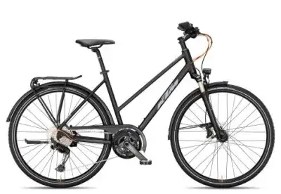 KTM LIFE 1964 Trapez 2025 | black matt/grey orange | 46 cm | Trekkingräder