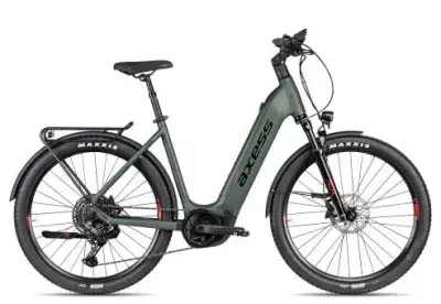 Axess Rotation | darkgreen matt/black/red | 22 Zoll | E-Hardtail-Mountainbikes