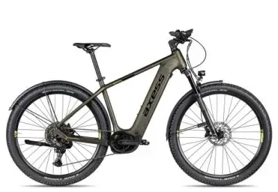 Axess Force PRO Allroad | olive matt/black/lime | 19 Zoll | E-Hardtail-Mountainbikes