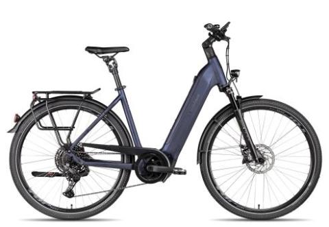 2R Manufaktur ELX 11 Wave | blauschwarz matt/silber/titan | 46 cm | E-Trekkingräder