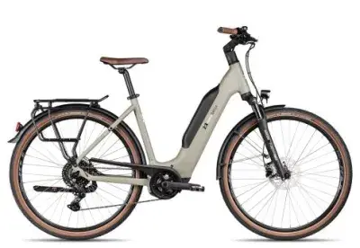 2R Manufaktur ELO 9 Wave | moosgrau matt/perlweiß | 51 cm | E-Trekkingräder